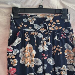 Floral Print Navy Leggings